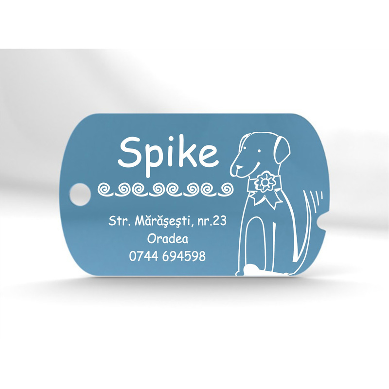 Medalion Top Dog crestat