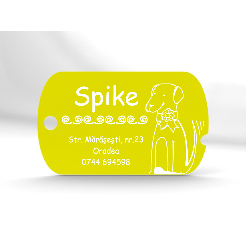 Medalion Top Dog crestat