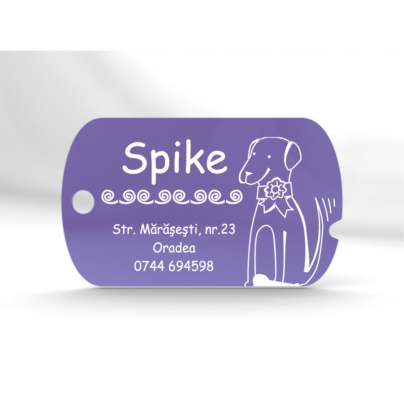 Medalion Top Dog crestat