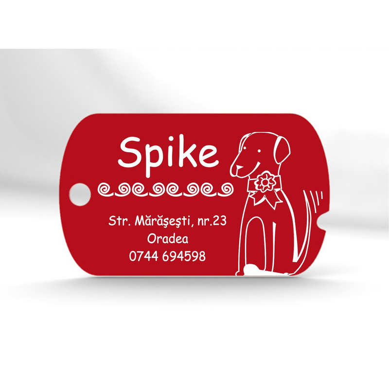 Medalion Top Dog crestat