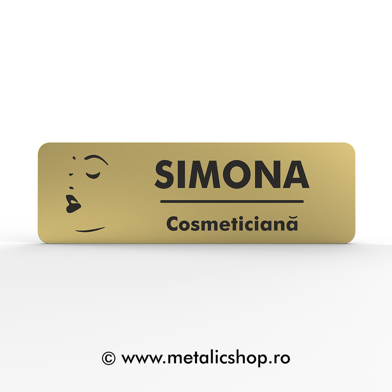 Ecuson cu nume Make-up Artist