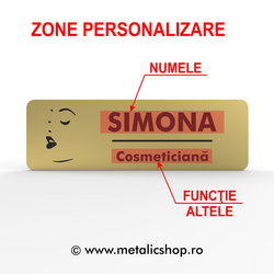 Ecuson cu nume Make-up Artist