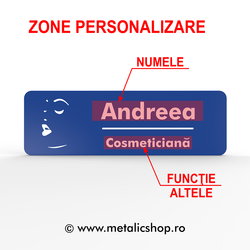 Ecuson cu nume Make-up Artist