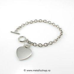 Bratara cu charm inima