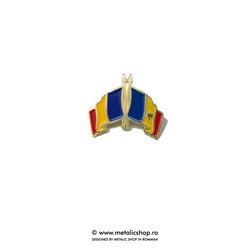 Insigna Romania - Moldova Incrucisat