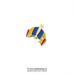 Insigna Romania - Moldova Incrucisat