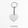 Breloc fotogravura inima inox