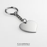 Breloc fotogravura inima inox