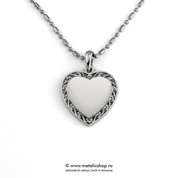 Medalion inima cu model