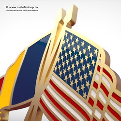 Insigna Romania - USA