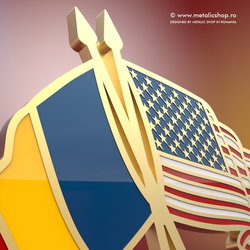Insigna Romania - USA