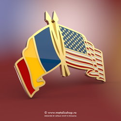 Insigna Romania - USA