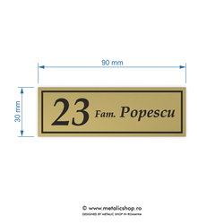 Placuta pentru usa Model 7