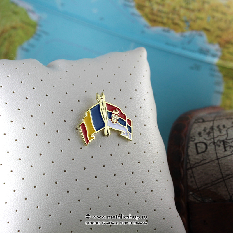 Insigna Romania - Serbia