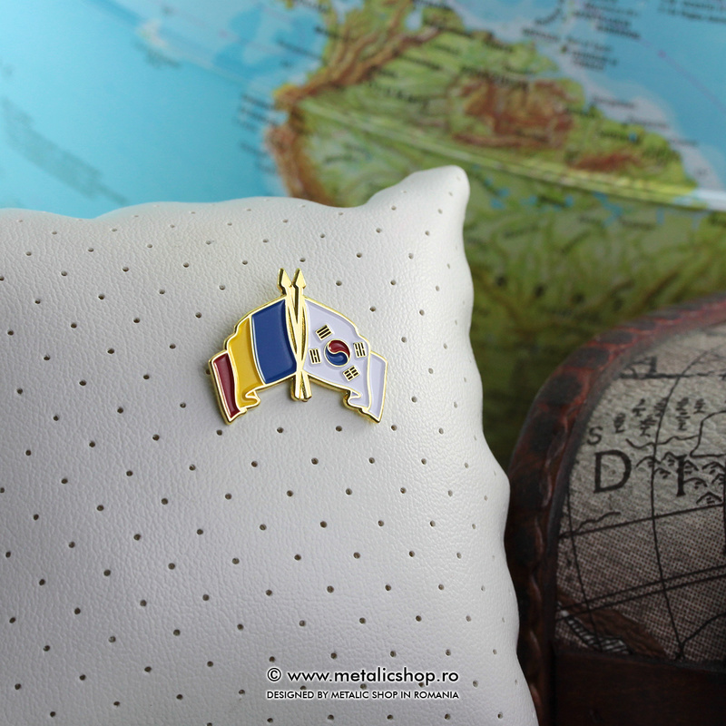 Insigna Romania - Coreea de Sud
