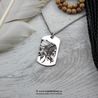 Medalion inox Indian Skull