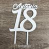 Cake topper Sweet 18