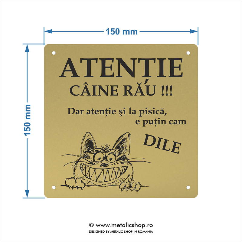 Placheta Pisica Dilie