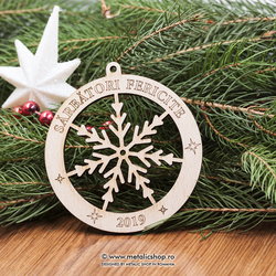 Glob  din lemn cu mesaj