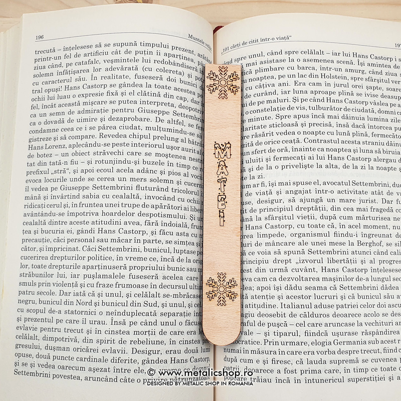 Semn de carte Fulg de nea