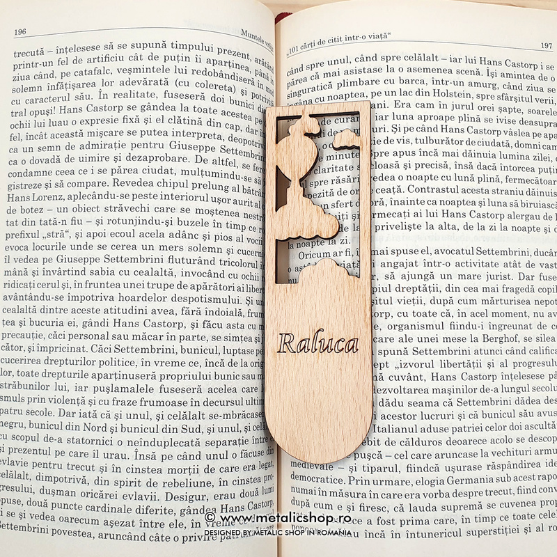 Semn de carte cu nume model 2