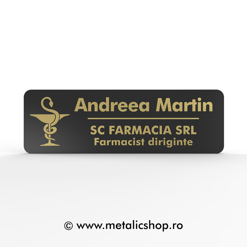 Ecuson cu nume "Farmacie"