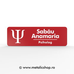 Ecuson cu nume "Psiholog"
