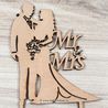 Cake topper Mr. and Mrs.