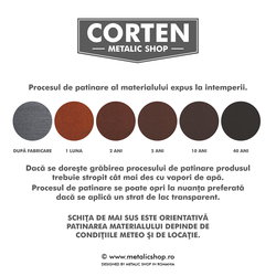 Numar de casa metalic standard