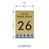 Numar de casa Zola