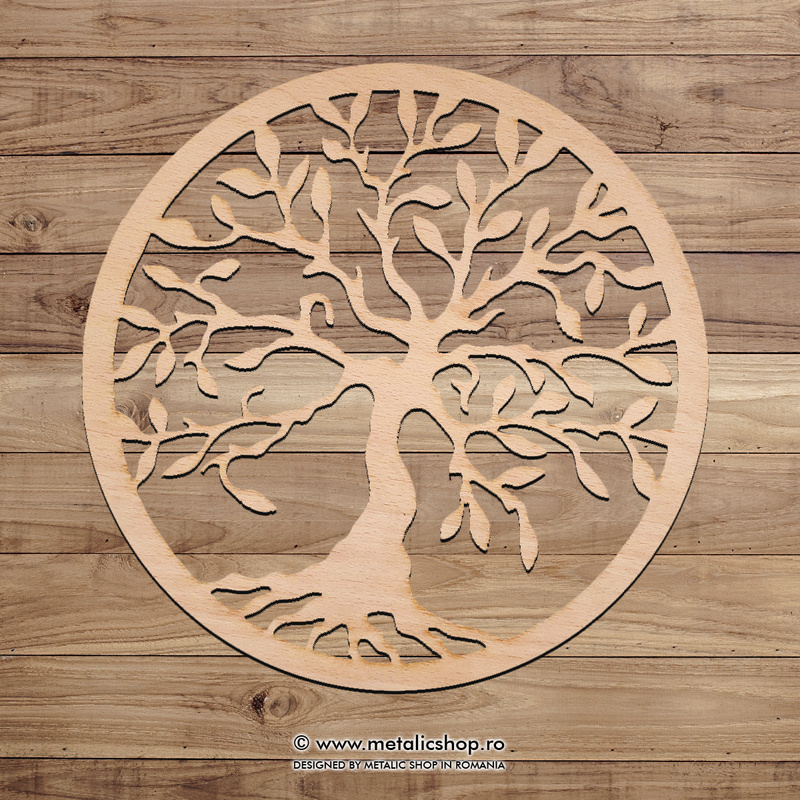 Decoratiune lemn Copacul Vietii
