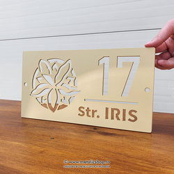 Numar de casa metalic