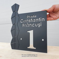 Numar de casa metalic