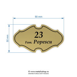 Placuta pentru usa Model 6