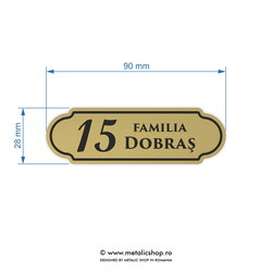 Placuta pentru usa Model 9