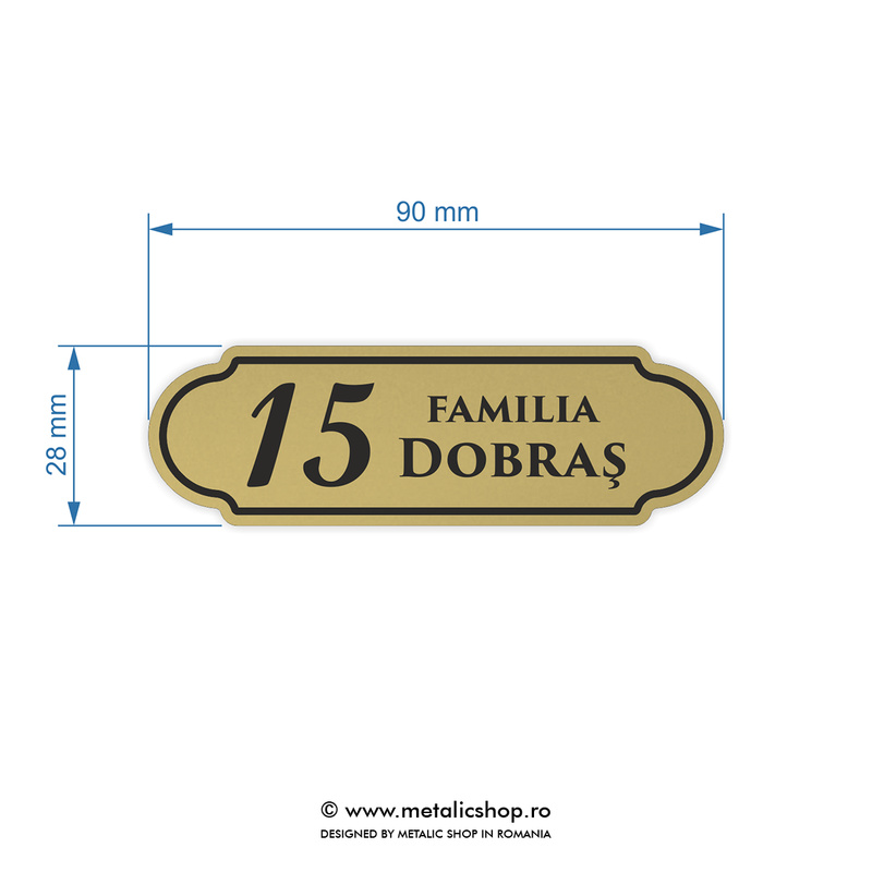 Placuta pentru usa Model 9