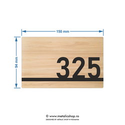 Numar de apartament model 10