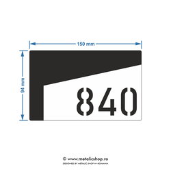 Numar de apartament model 11