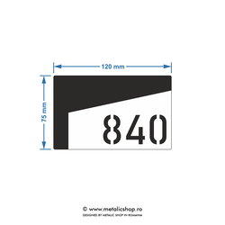 Numar de apartament model 11