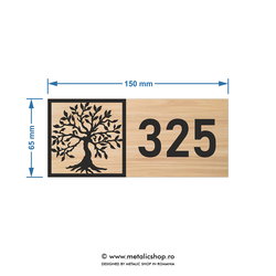 Numar de apartament model 12