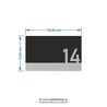 Numar de apartament model 16