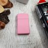 Bricheta Zippo Slim pink personalizata