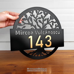 Numar de casa metalic