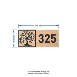 Numar de apartament model 12