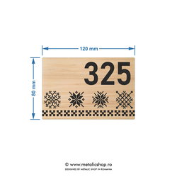 Numar de apartament model 14