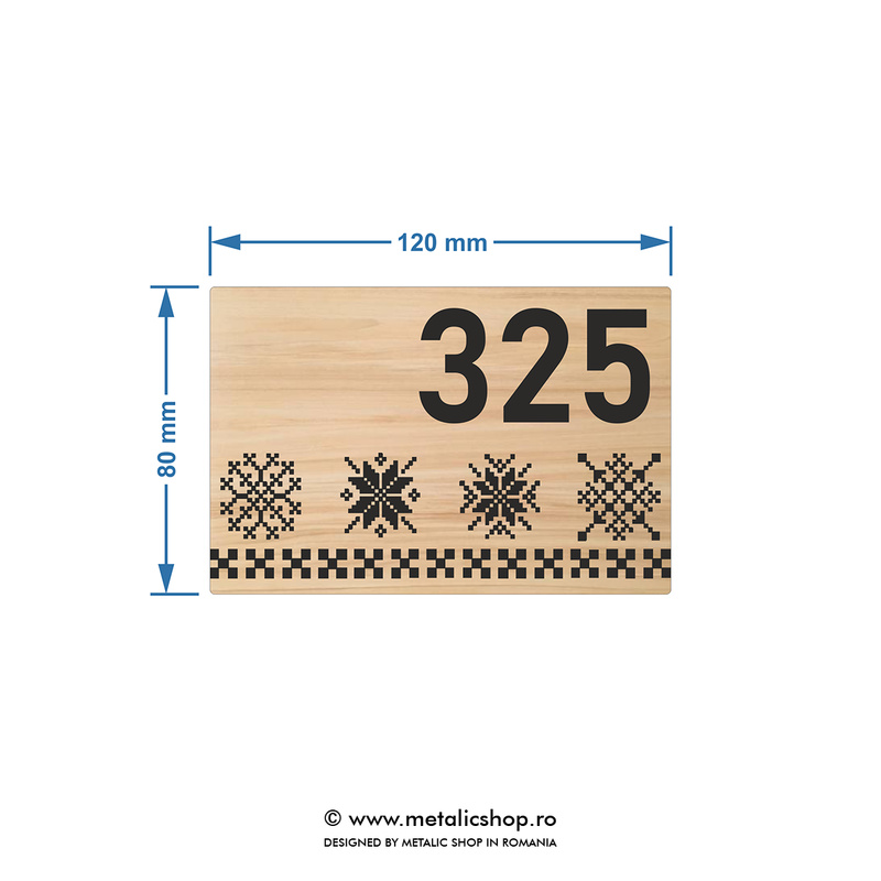 Numar de apartament model 14