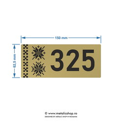 Numar de apartament model 15