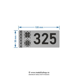 Numar de apartament model 15