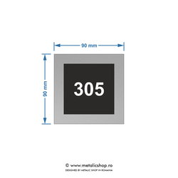 Numar de apartament model 17