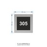 Numar de apartament model 17